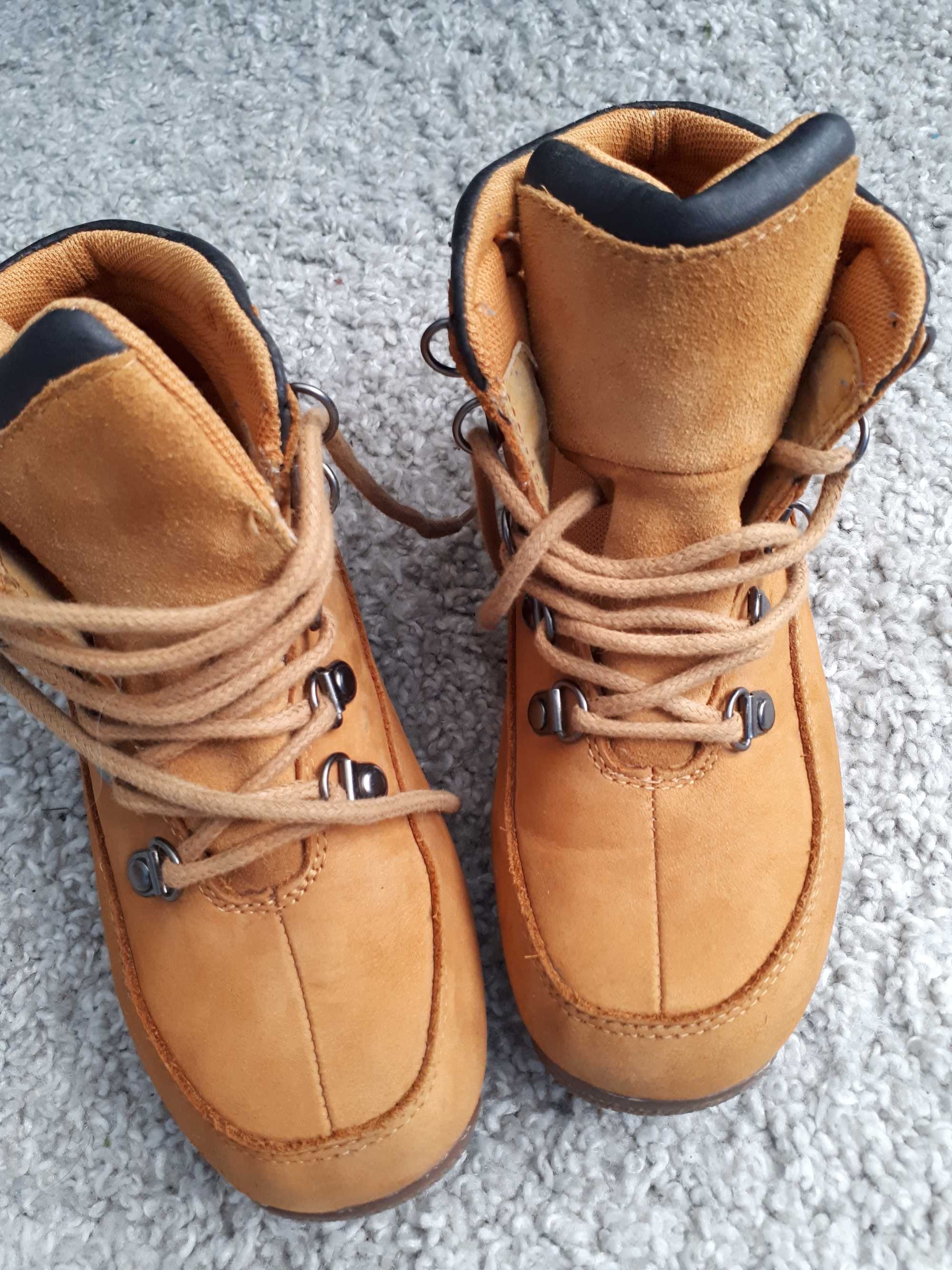 Skórzane buty dziecięce zimowe r.32 Warp
