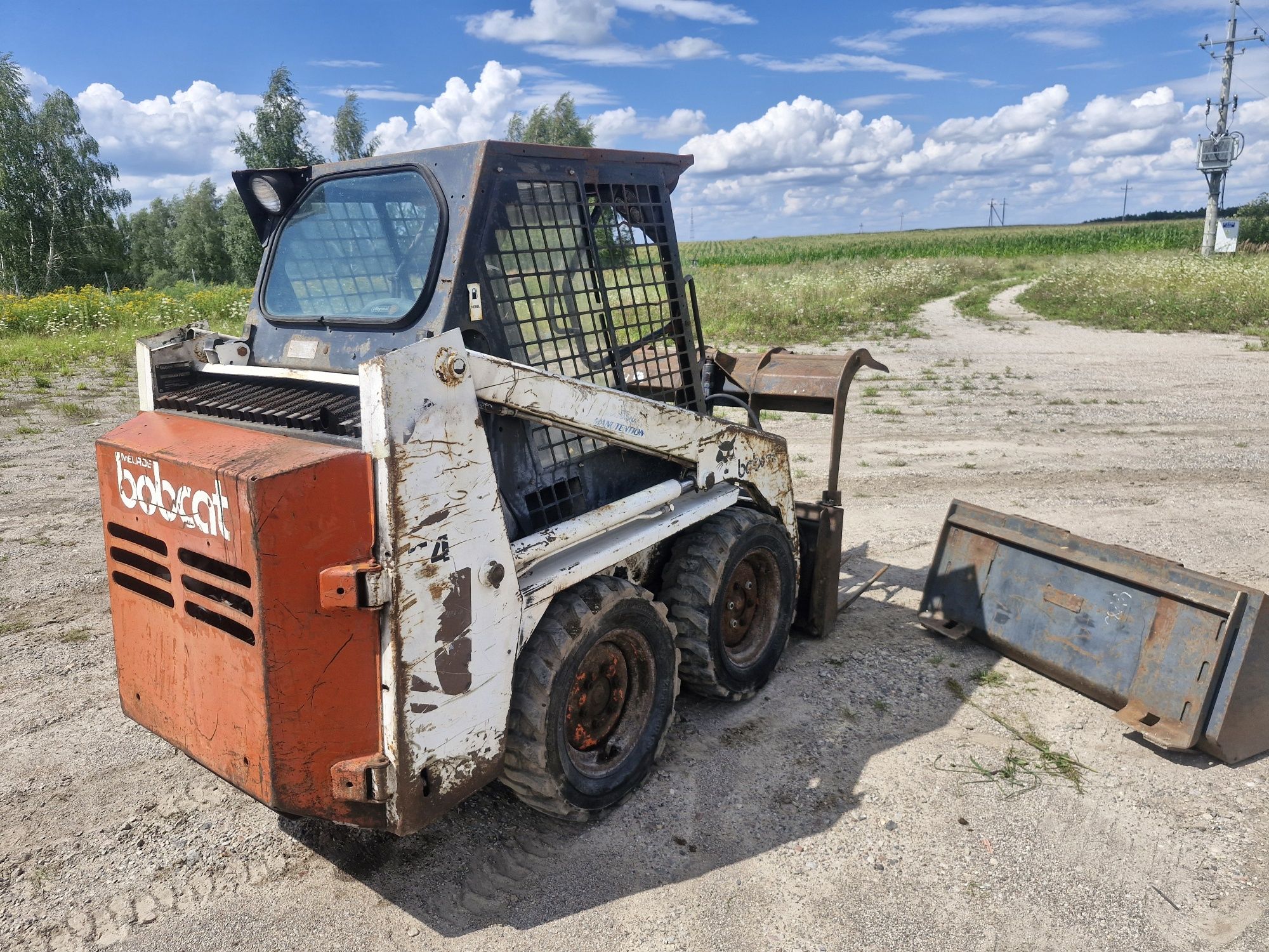 Bobcat 543 miniładowarka, krokodyl, łyżka