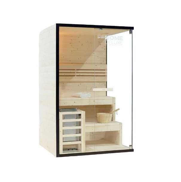 Sauna fińska sucha szklana 2osobowa kabina premium piec Shadow M