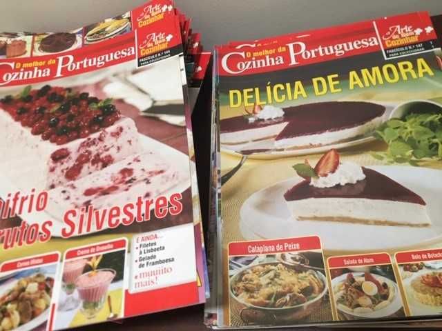 Conjunto de 178 revistas de culinária "O melhor da cozinha portuguesa"