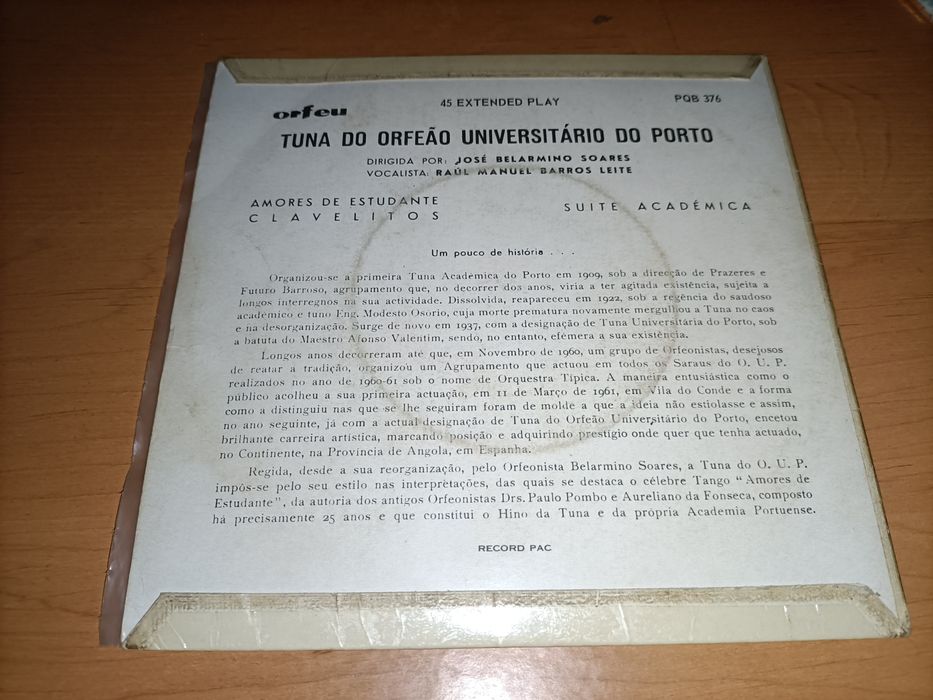 Tuna do Orfeão universitário do Porto_vinil