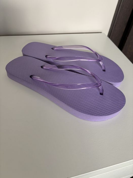 Nowe fioletowe klapki japonki rozm. 37