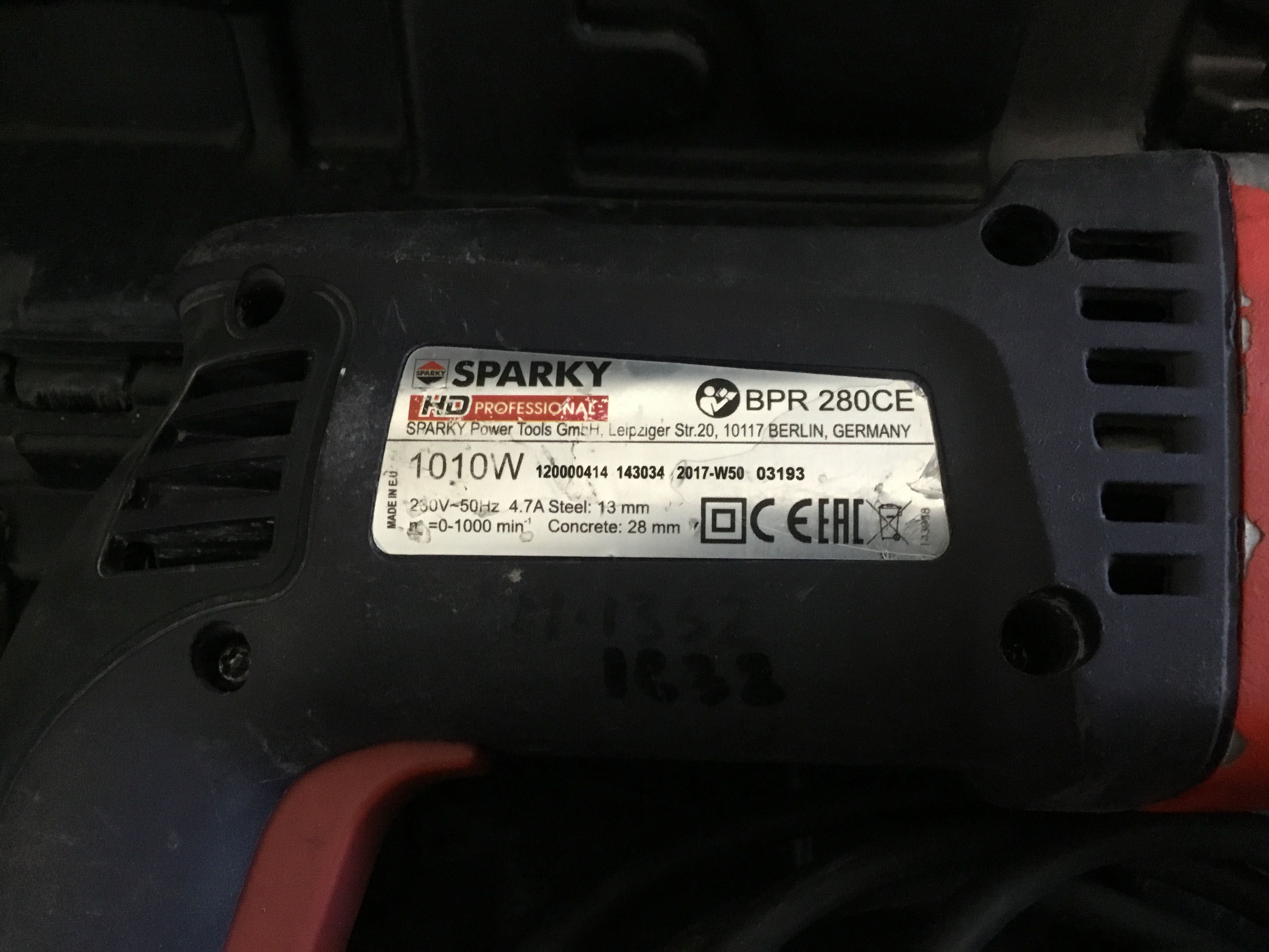 Перфоратор Sparky BPR 280CE