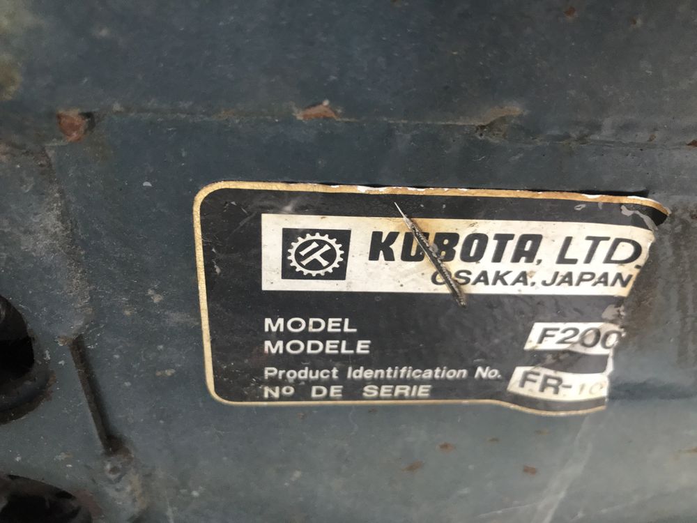 Kosiarka kubota F 2000