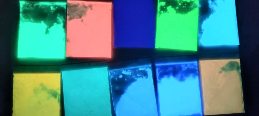 Люмінофор підвищеної яскравості. зелений, голубий, синій