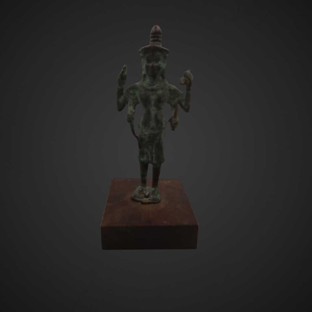 Figurka brąz  rzeźba hinduskiego bóstwa, Wisznu B51/050370