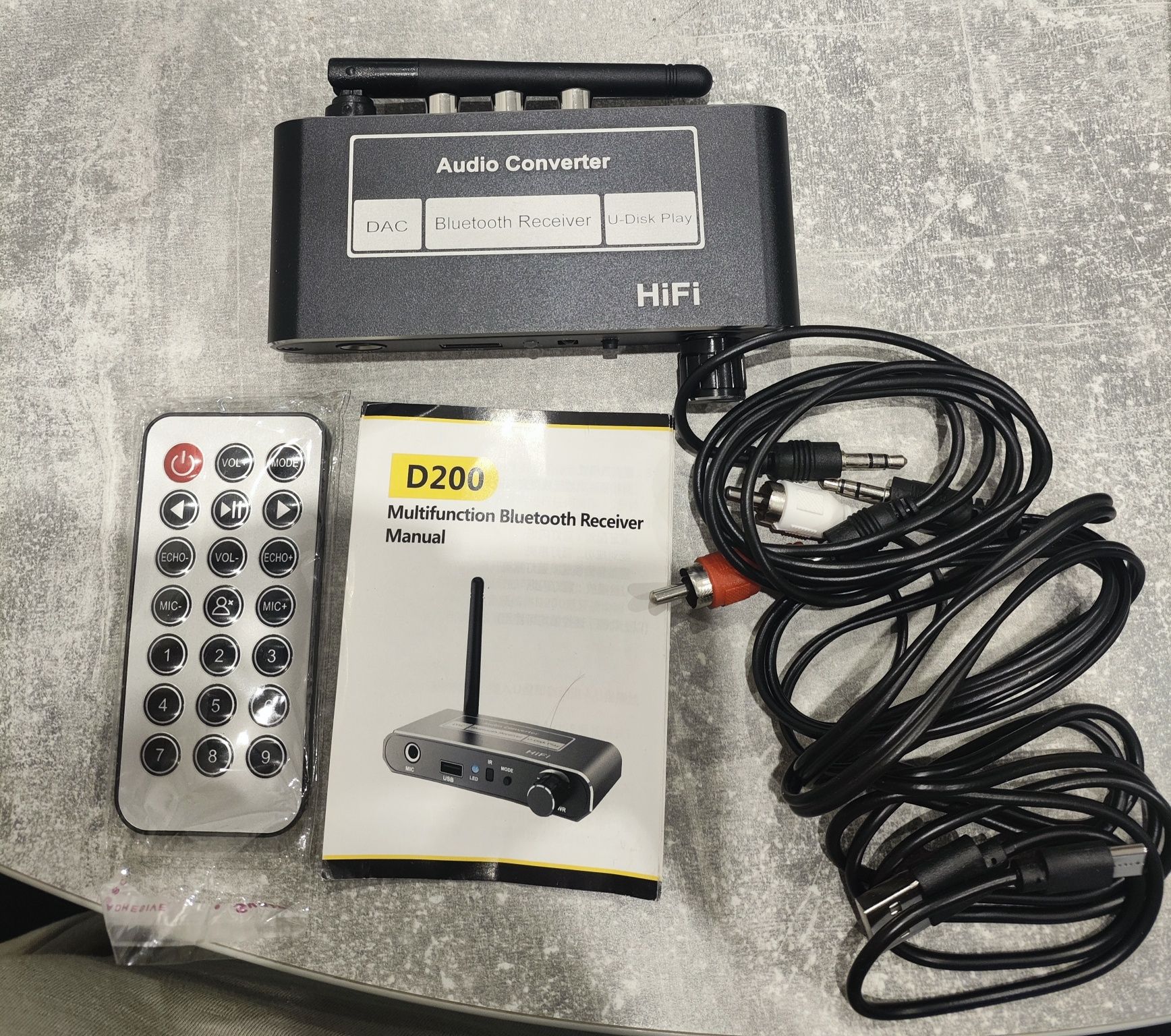 Odbiornik Bluetooth D200 HiFi Audio Converter – Nowy, sprawny