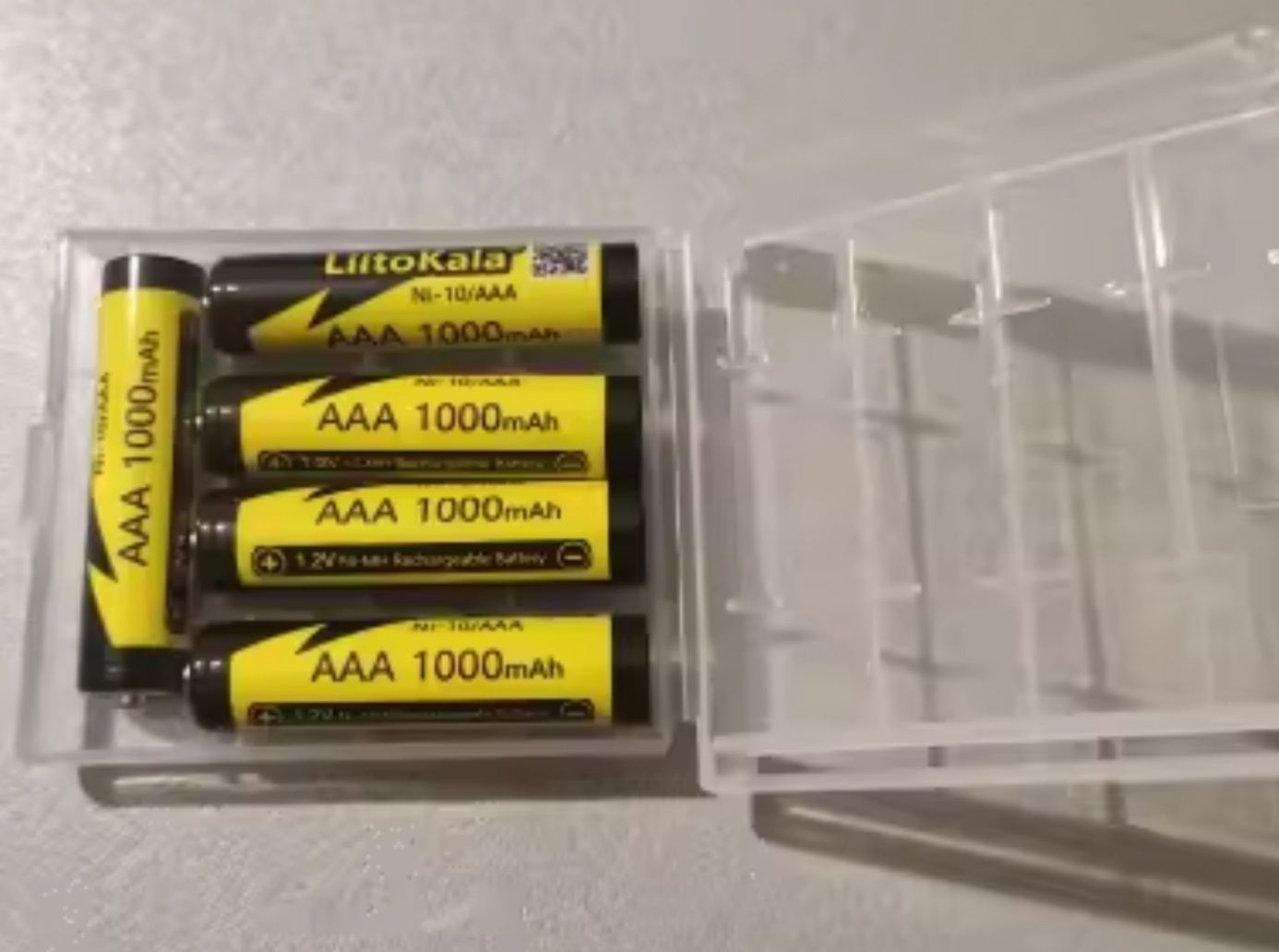 Аккумуляторы LiitoKala AAA 1000mAh Ni-MH (Ni-10) - 1.2V перезаряжаемые