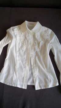 Блуза рубашка Sasha школьная 128