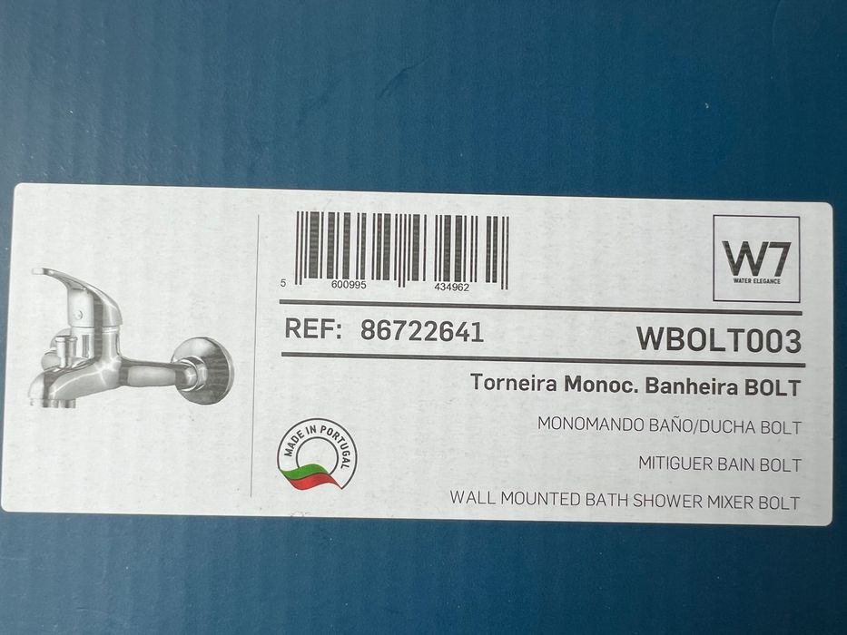 Torneira de banheira Bolt w7
