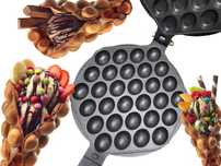 Gofrownica Bąbelkowa Gofry Bąbelkowe Bombelkowa Bubble Waffle Solidna
