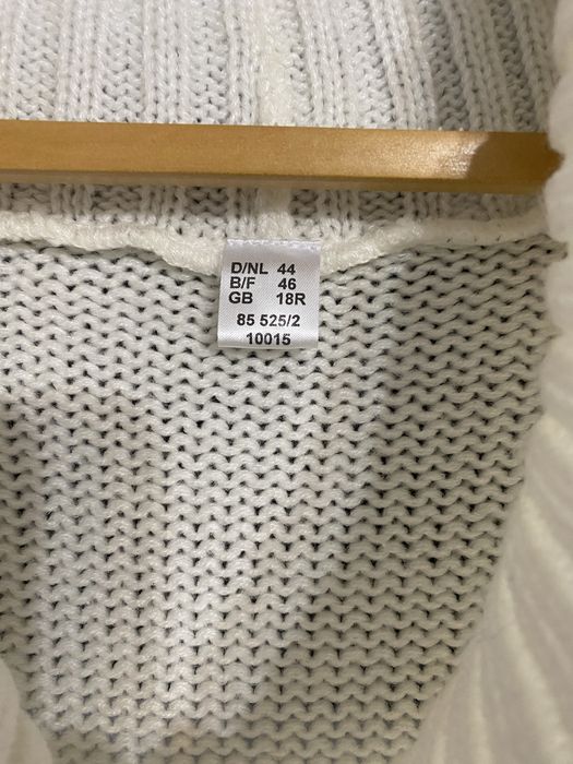 Damski sweter z dekoltem w serek  kamizelka Bezrękawnik