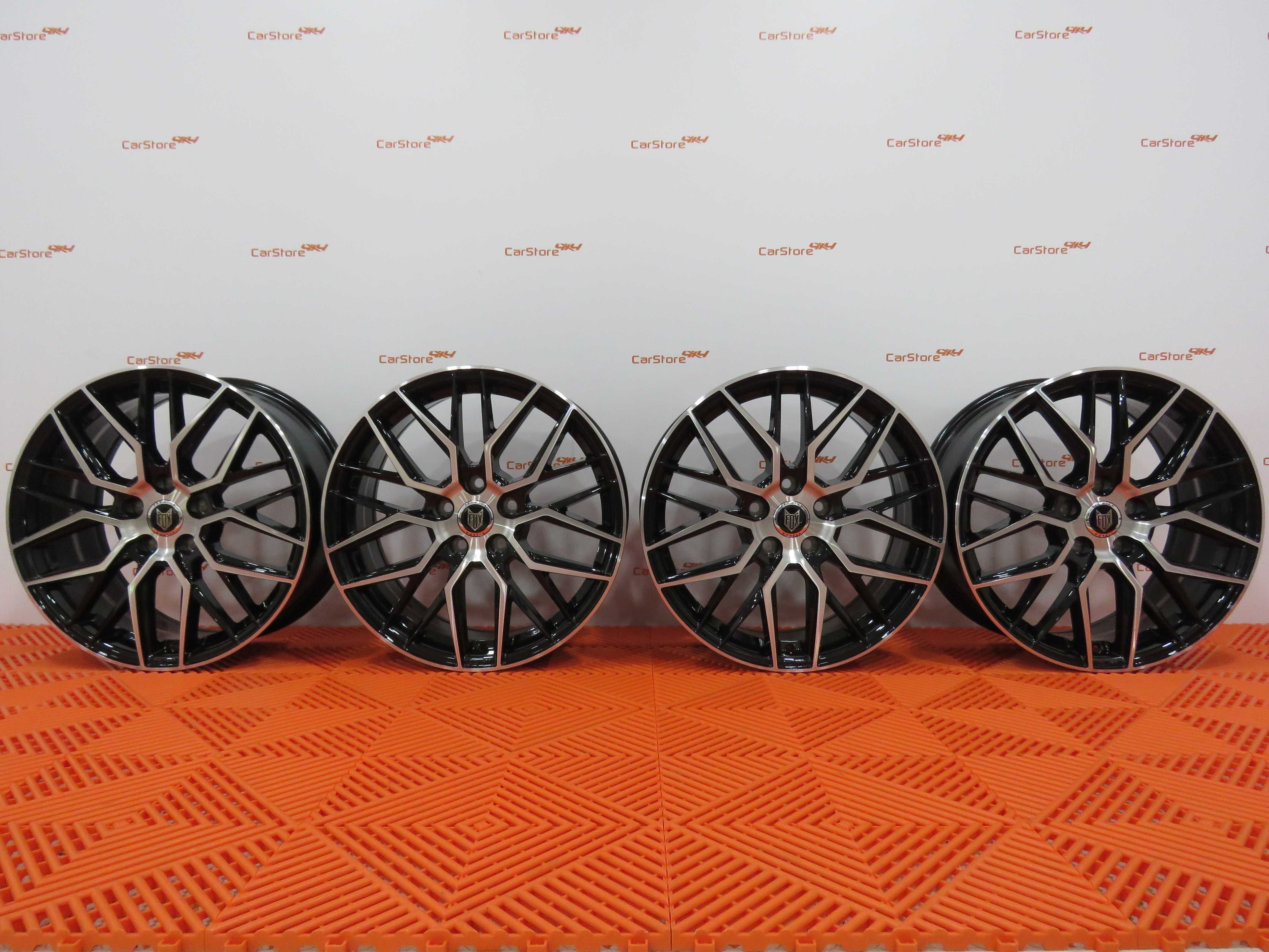 Jante Fox BMA 17 x 7 et 38 5x100 Pretas e maquinadas