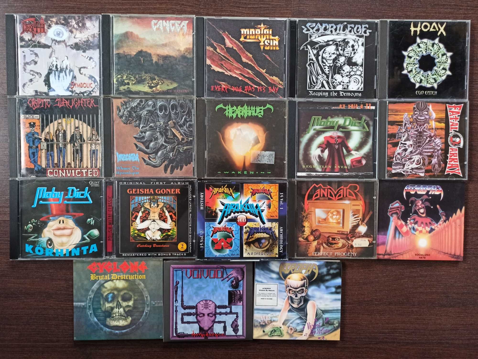 Płyty CD metal,thrash,death.First press,rare.Sepultura,Kreator,Alastor