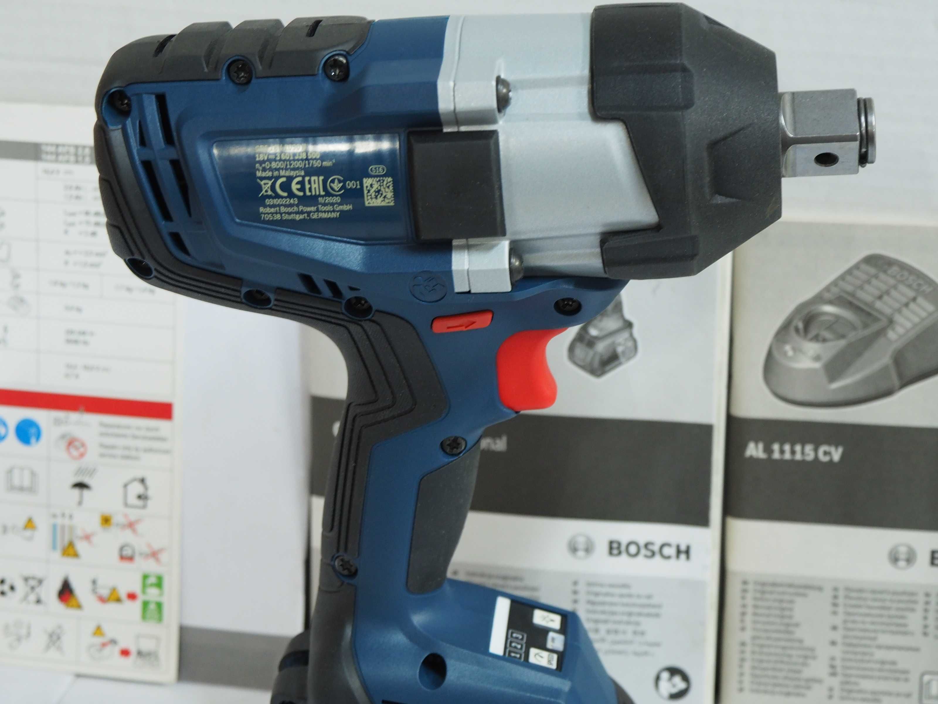 BOSCH GDS 18V-1050H klucz udarowy 3/4'' bateria 18v 6ah 1700Nm