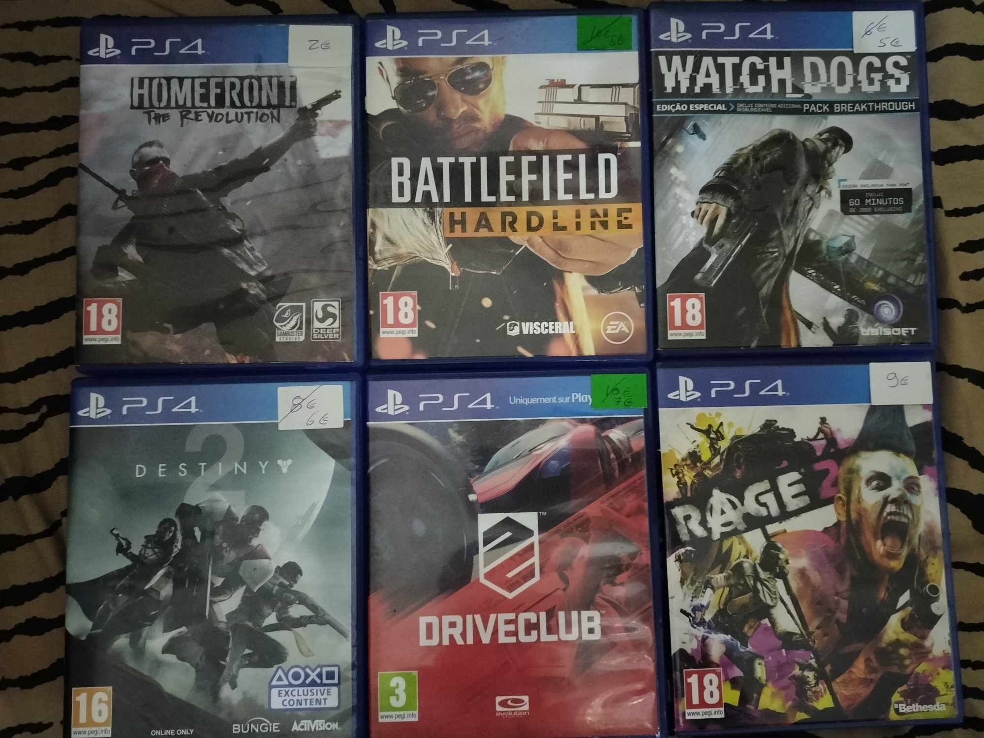 Jogos ps4 usados