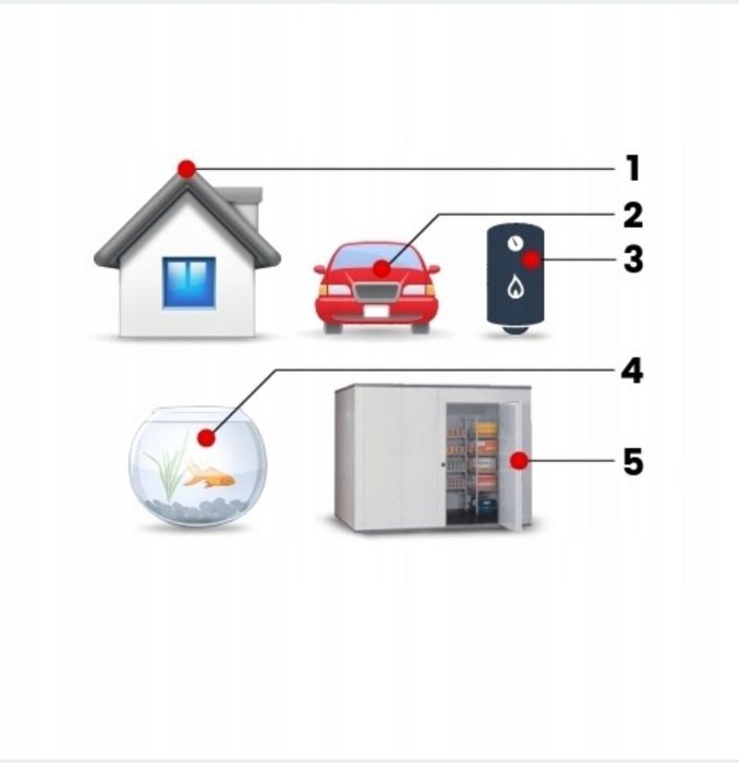 Nowy Termometr elektroniczny z sondą do akwarium terrarium domu