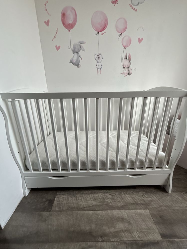Łóżeczko Julia 120x60 materac Hilding Dobranocka