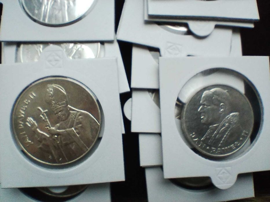 Monety srebrne Jan Paweł II, 1000 zł i 10000 zł