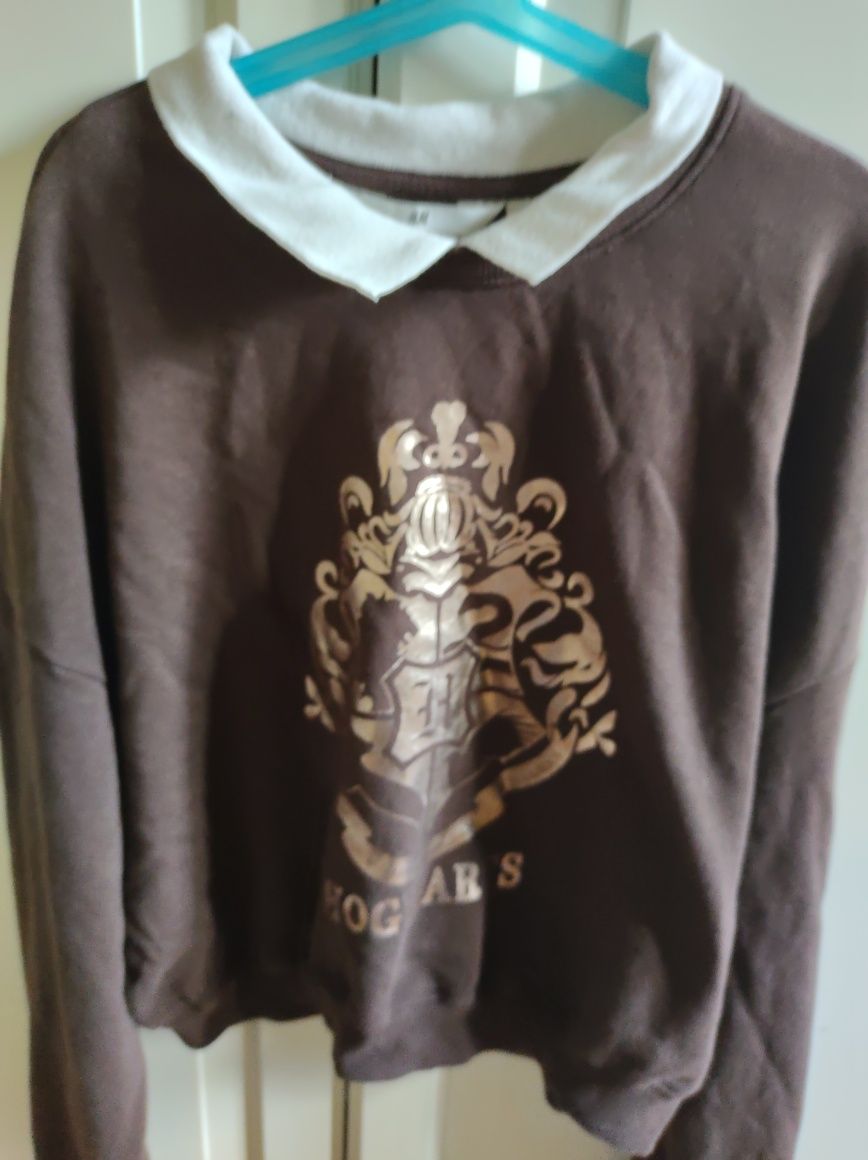 Brązowa bluza z kołnierzykiem Hogwart 158/164