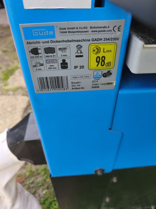Heblarka grubościówka gude 254/230