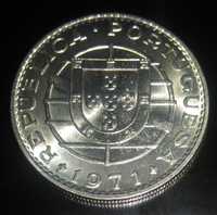 moeda de 20 escudos 1971 de Angola  - soberba