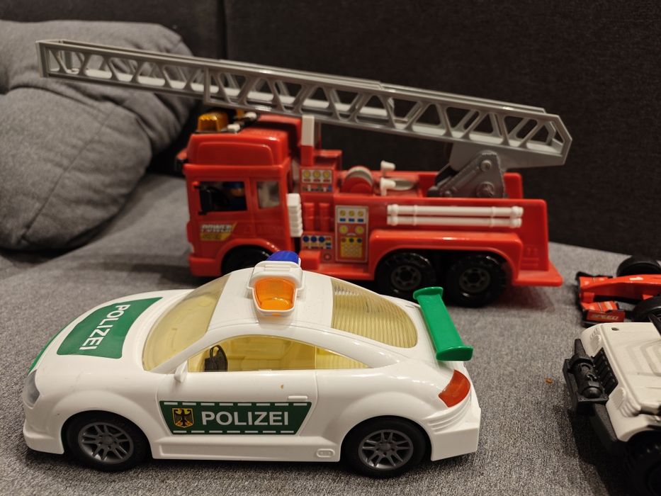Duże autka dla chłopca policja straż pożarna