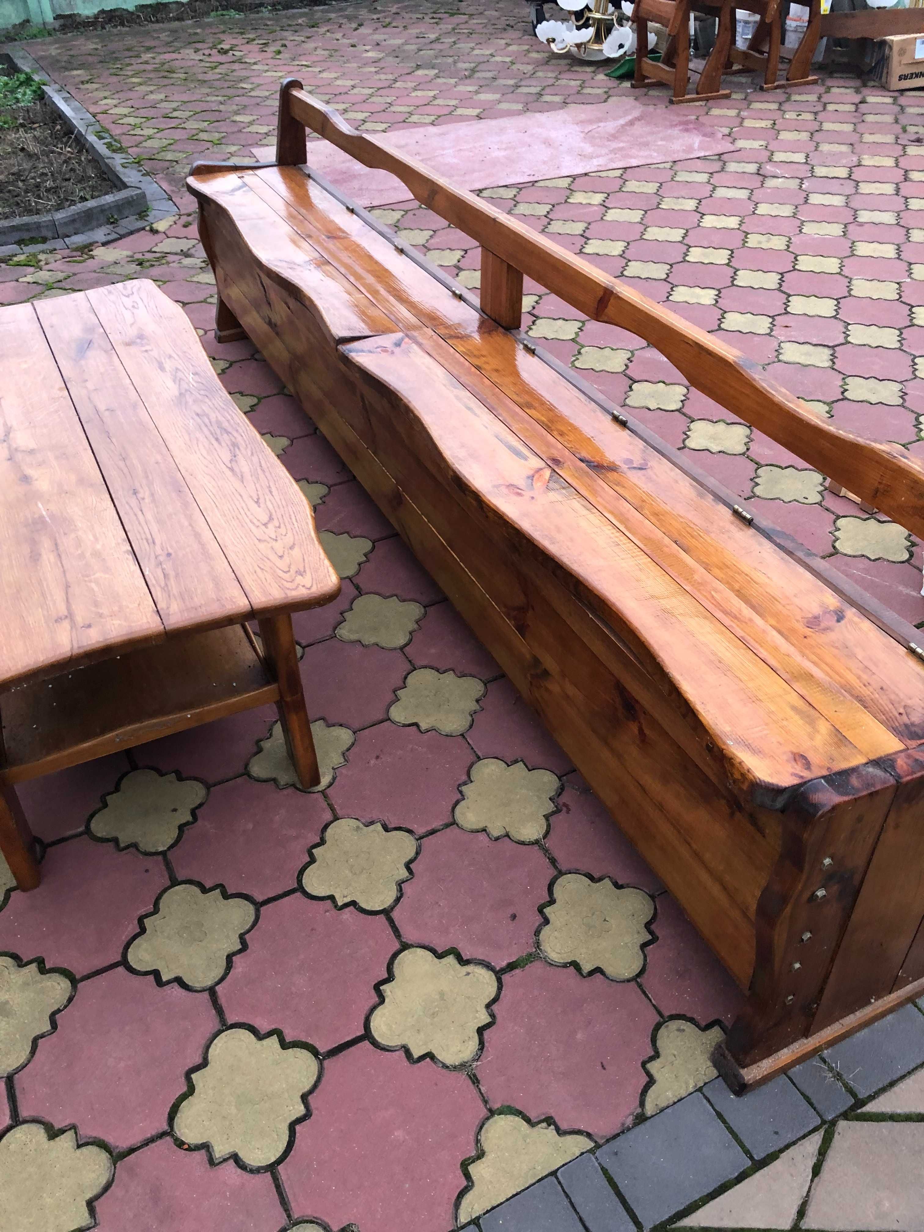 продам 2 деревянные лавки, стол и 4 стула