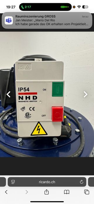 Wyciąg trocin pyłów Wentylator Dmuchawa Holzkraft 2401