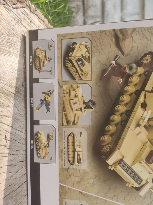 Конструктор B0693 Танк Панцер IV/САУ Насхорн 2 в 1 WWII, 543 деталі