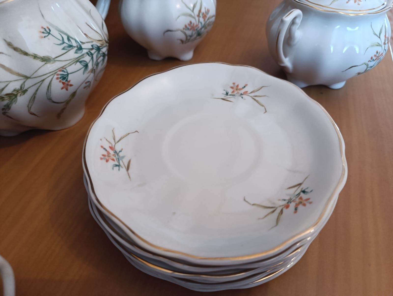 Zestaw kawowy porcelany Ćmielów