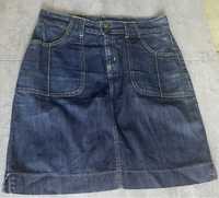 Krótka jeansowa spódnica Lee