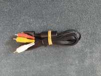 Kabel, audio video  3X cinch do PS2 PS3, sprawny.