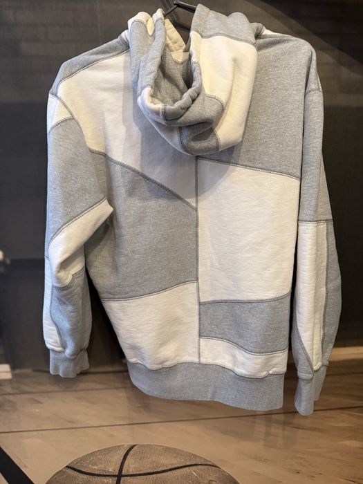 Supreme Patchwork hoodie grey