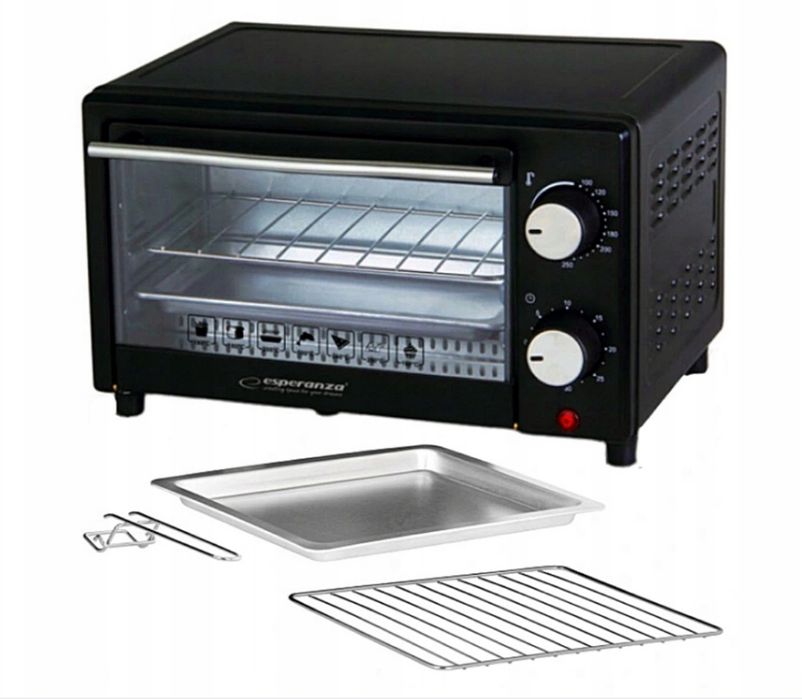 Mini Piekarnik Elektryczny do Pieczenia Podgrzewania 10L 900W Prezent