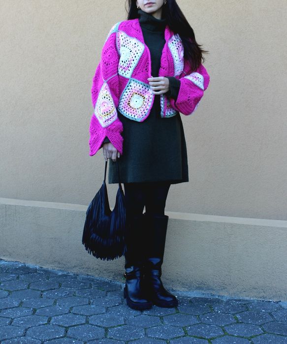 Casaco croche inverno