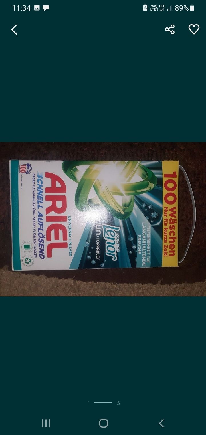 Ariel Universal Lenor 6kg - Niemcy . Oryginał !