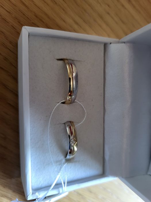 Obraczki zloto mieszane 585