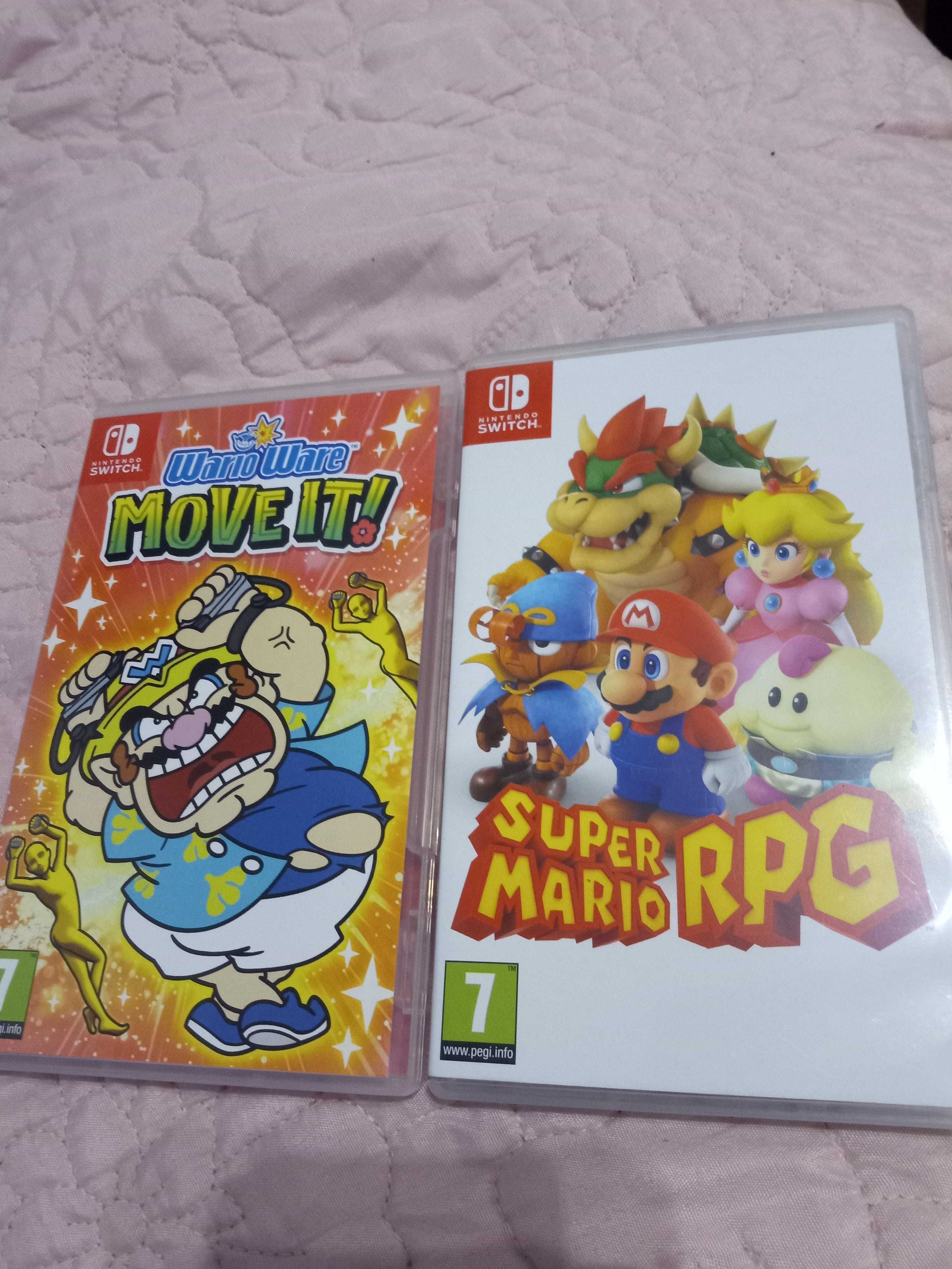 Super Mario RPG,Wario Ware Move IT Dwie gry zestaw