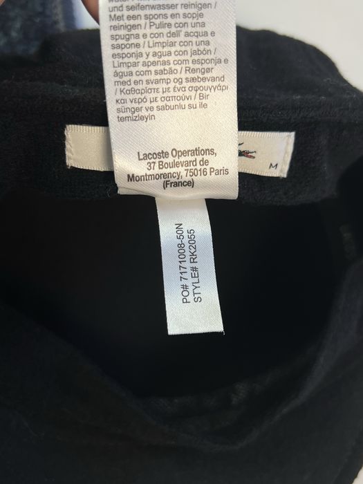 Lacoste шерстяна кепка