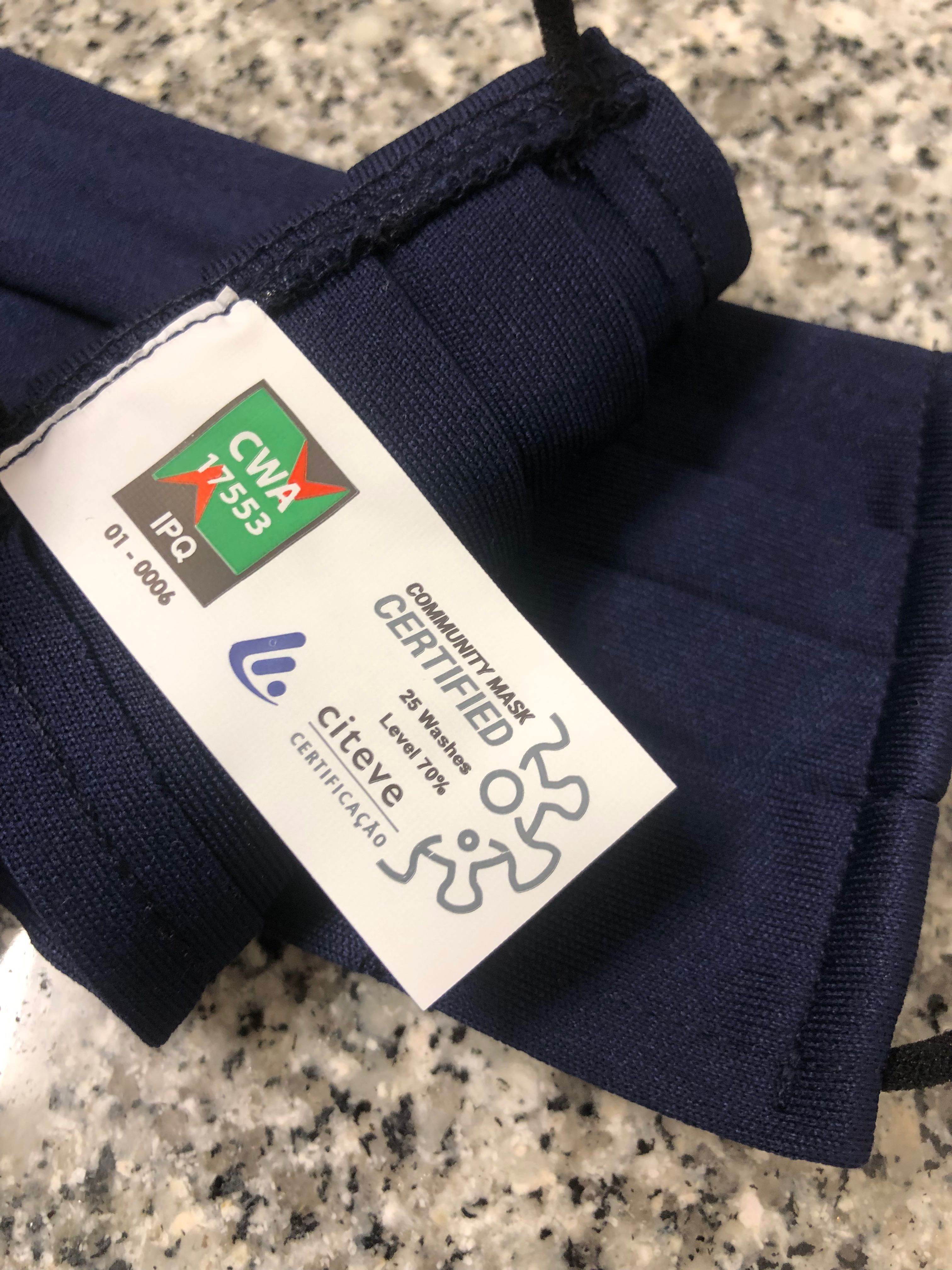 Conjunto de 3 máscaras de pano