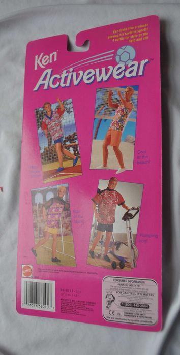 ubranko dla lalki barbie KEN Mattel ACTIVE WEAR 1993