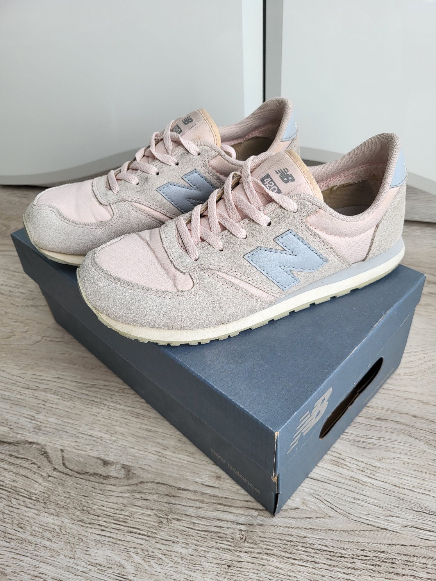 Sneakersy New Balance 37 22,5cm różowo szare