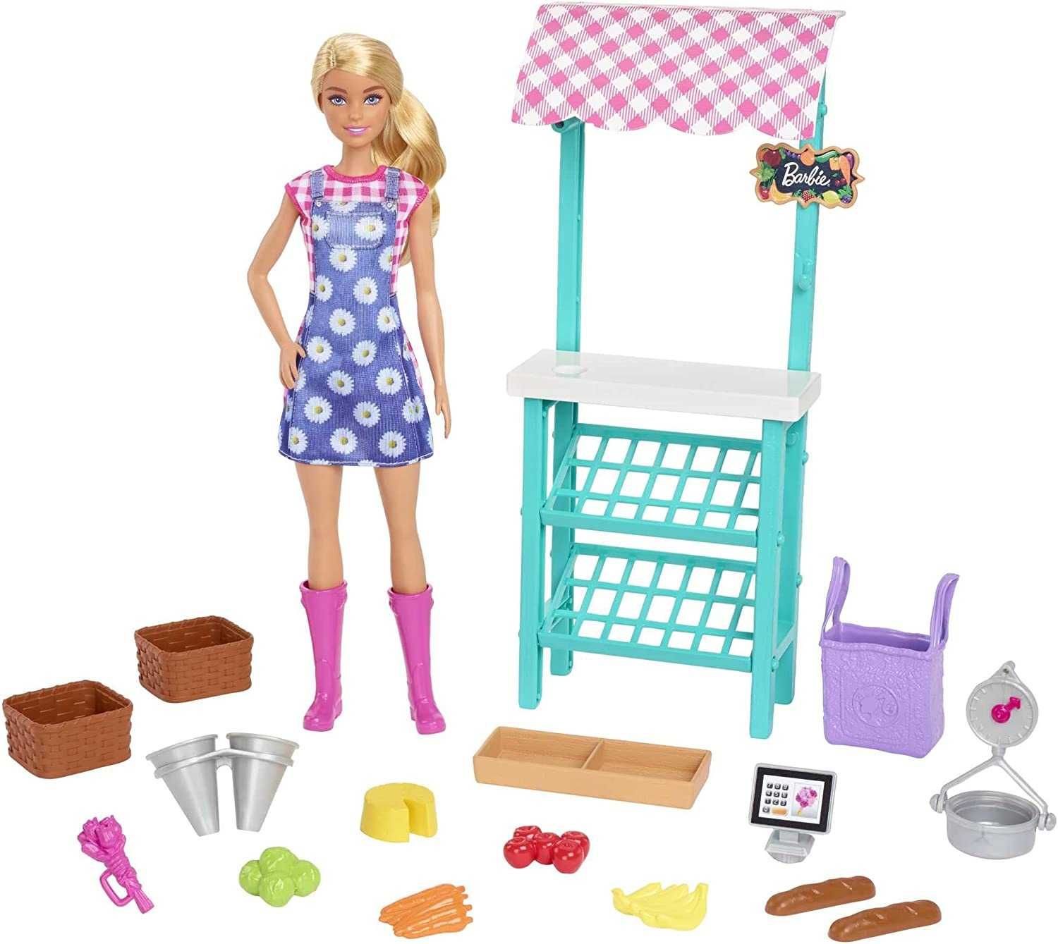 Barbie Career Farmers Market Playset HCN22 Mattel лялька Барбі Фермер