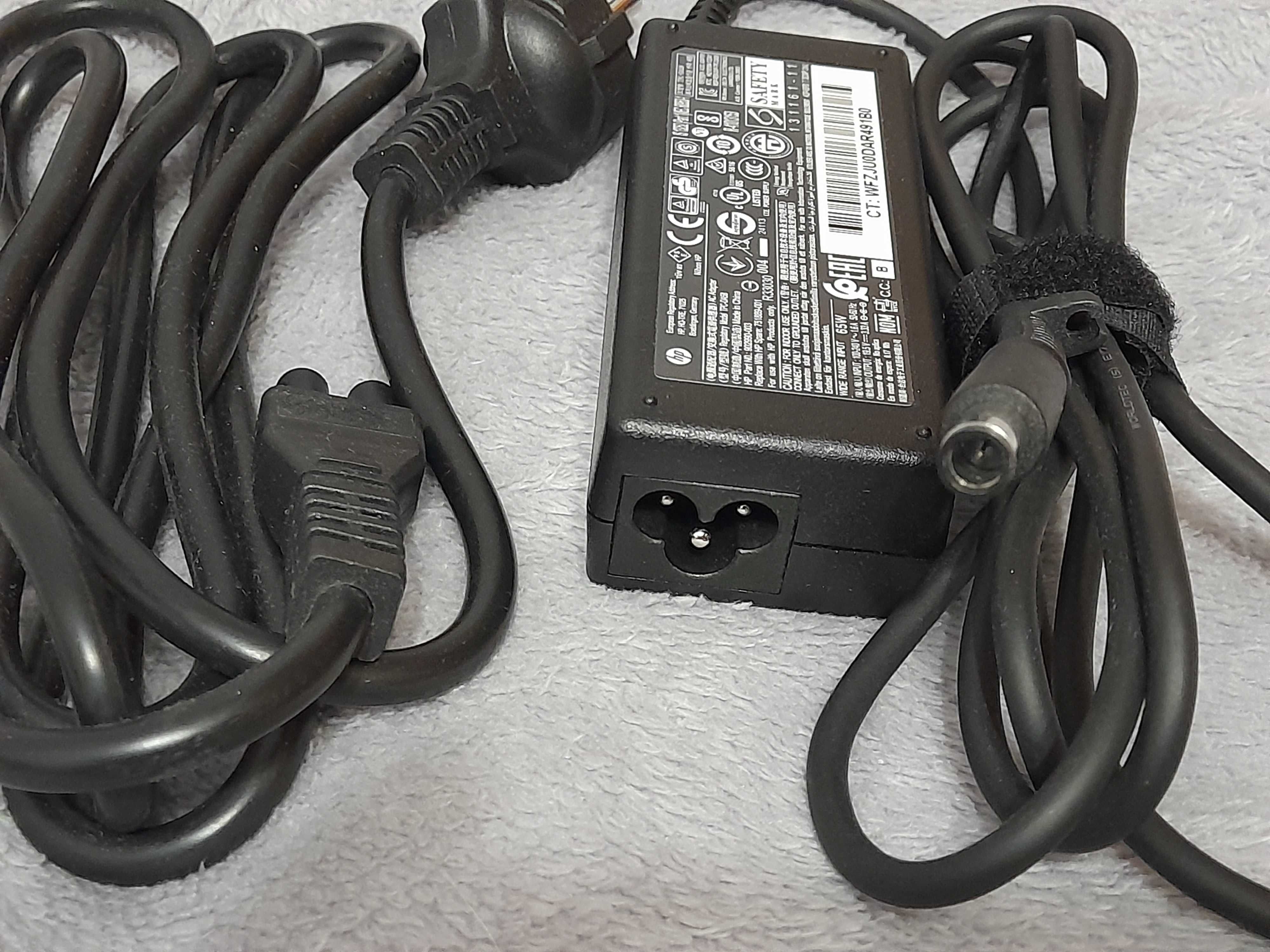 Блок питания HP 65W 19.5V 3.33A (TPC-DA58) . Шнур питания.
