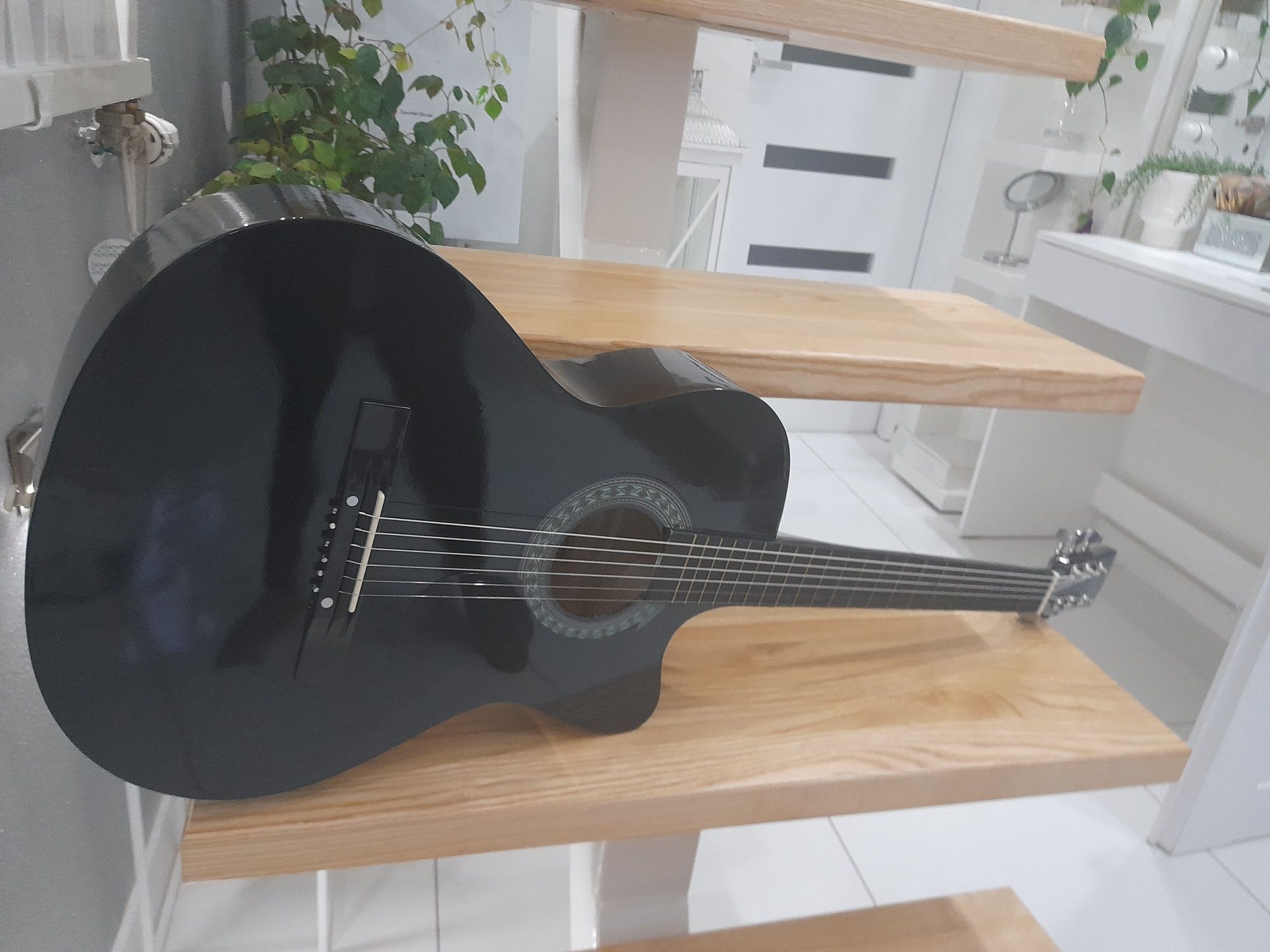 Gitara akustyczna castelo g3 rozmiar 4/4 czarny połysk