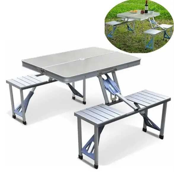 Складной алюминиевый стол для пикника со стульями Picnic Table
