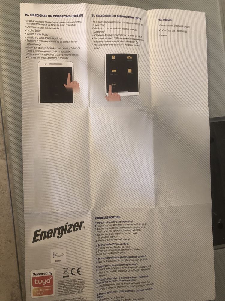 Smart controlo Remoto Energizer