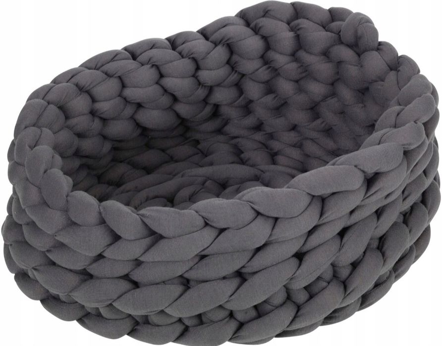 pleciony kosz legowisko dla psa kota 60x60