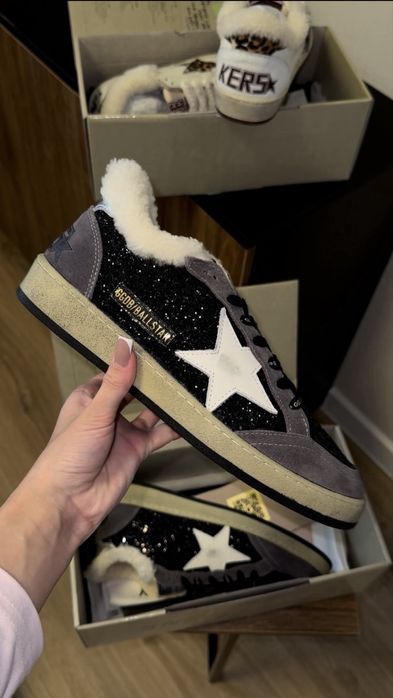 Кеди Golden Goose утеплені з хутром 39